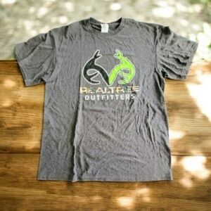 Realtree Outfitters Gray Short Sleeve Tee Size Large Men